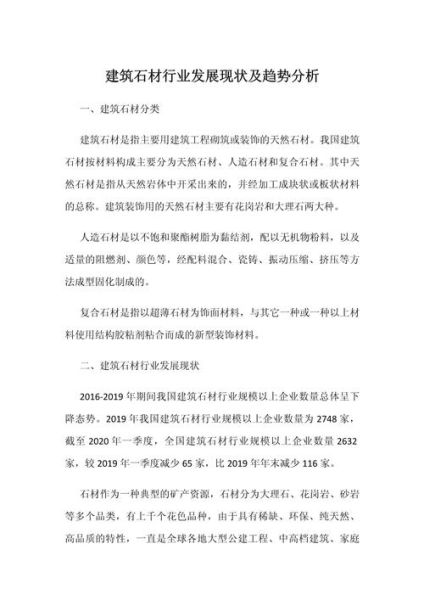 石材市场前景如何_石材行业未来五年发展趋势