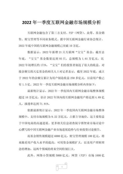 互联网金融占有率是什么_如何提升平台市场份额
