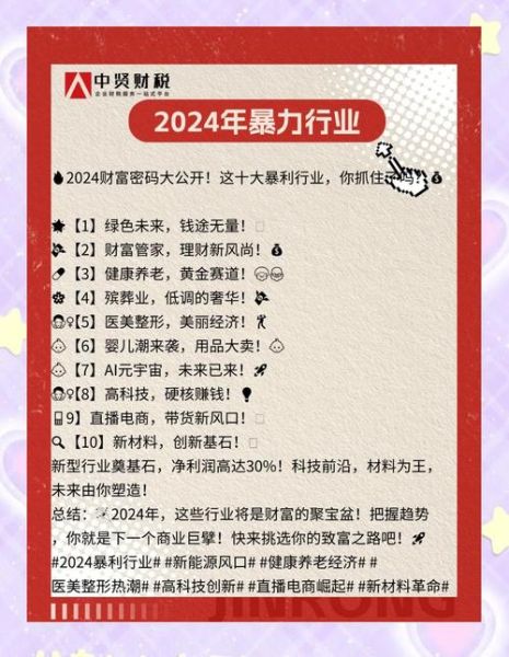 2024年投资什么行业最赚钱_未来五年哪些行业前景最好