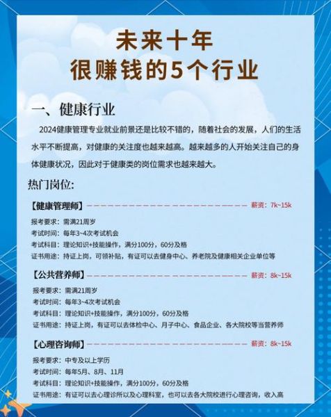 未来十年哪些行业最赚钱_普通人如何切入