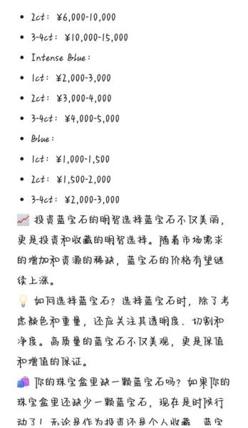 蓝宝石前景怎么样_蓝宝石未来价格走势
